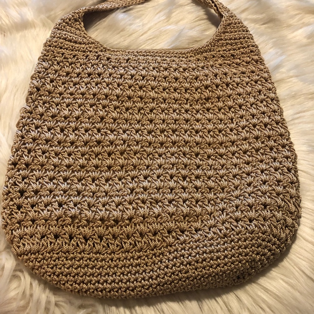 The Sak cream beige crochet crossbody handbag - Picture 2 of 14